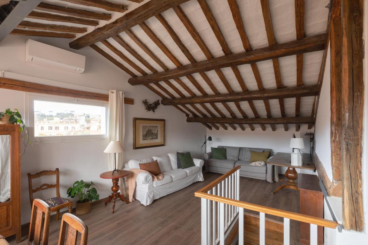 Amazing Penthouse With Terrace And Rooftop In Trastevere Roma Exterior foto