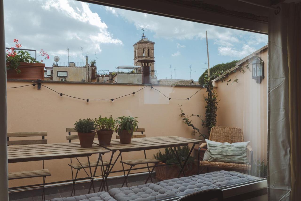 Amazing Penthouse With Terrace And Rooftop In Trastevere Roma Exterior foto